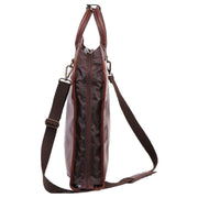 Ashwood Leather Folding Suit Carrier - Brown