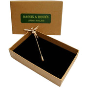 Bassin and Brown Fairy Lapel Pin - Gold