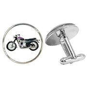 Bassin and Brown Motorbike Cufflinks - Black/White