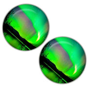 Bassin and Brown Northern Lights Vista Cufflinks - Green/Black