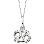 Beginnings Cancer Zodiac Necklace - Silver