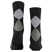 Burlington Queen Socks - Black/Aqua