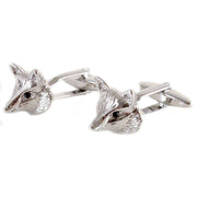 David Van Hagen Fox Head Cufflinks - Silver