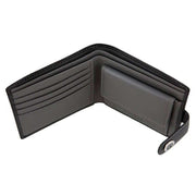 Dents Eden Security Billfold Wallet - Black/Slate