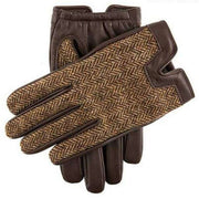 Dents Merevale Abraham Moon Tweed Gloves - Brown/Chocolate/Beige