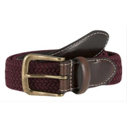 Dents Stretch Elastic Webbing Belt - Burgundy