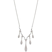 Elements Silver Organic Drop Necklace - Silver