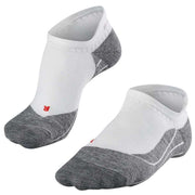 Falke Running 4 Medium Invisible No Show Socks - White Mix