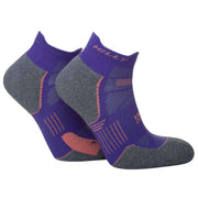 Hilly Supreme Socklet Med Socks - Plum/Grey Marl