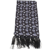 Knightsbridge Neckwear Paisley Silk Scarf - Black/Blue