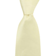 Knightsbridge Neckwear Plain Diagonal Ribbed Tie - Yellow