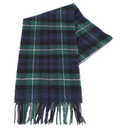 Locharron of Scotland Bowhill Forbes Modern Lambswool Scarf - Green/Navy