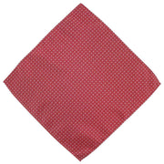 Michelsons of London Spot Polyester Tie and Pocket Square Set - Red/White