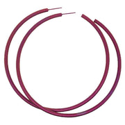 Ti2 Titanium Extra Large Round Hoop Earrings - Brown