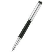 Waldmann Pens Grandeur Stainless Steel Nib Fountain Pen - Black