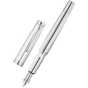 Waldmann Pens Manager Stainless Steel Nib Fountain Pen - All Silver