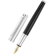 Waldmann Pens Tuscany 18ct Gold Nib Fountain Pen - Black